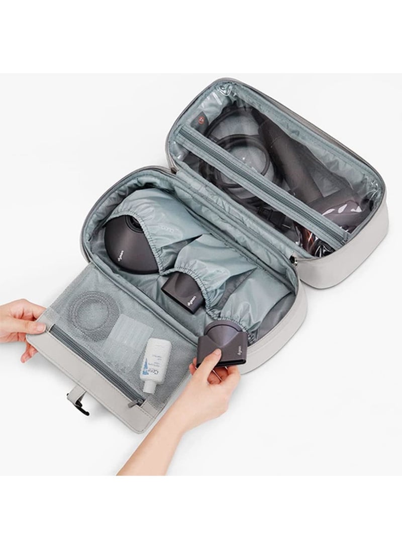 SYOSI Travel Case for Dyson Supersonic Hair Dryer or Airwrap Styler - Waterproof PU Material, Compact Organizer with Mesh Pockets and PVC Zippered Pockets - Easy to Carry with Top Handle and Hanging Hook - Image 3