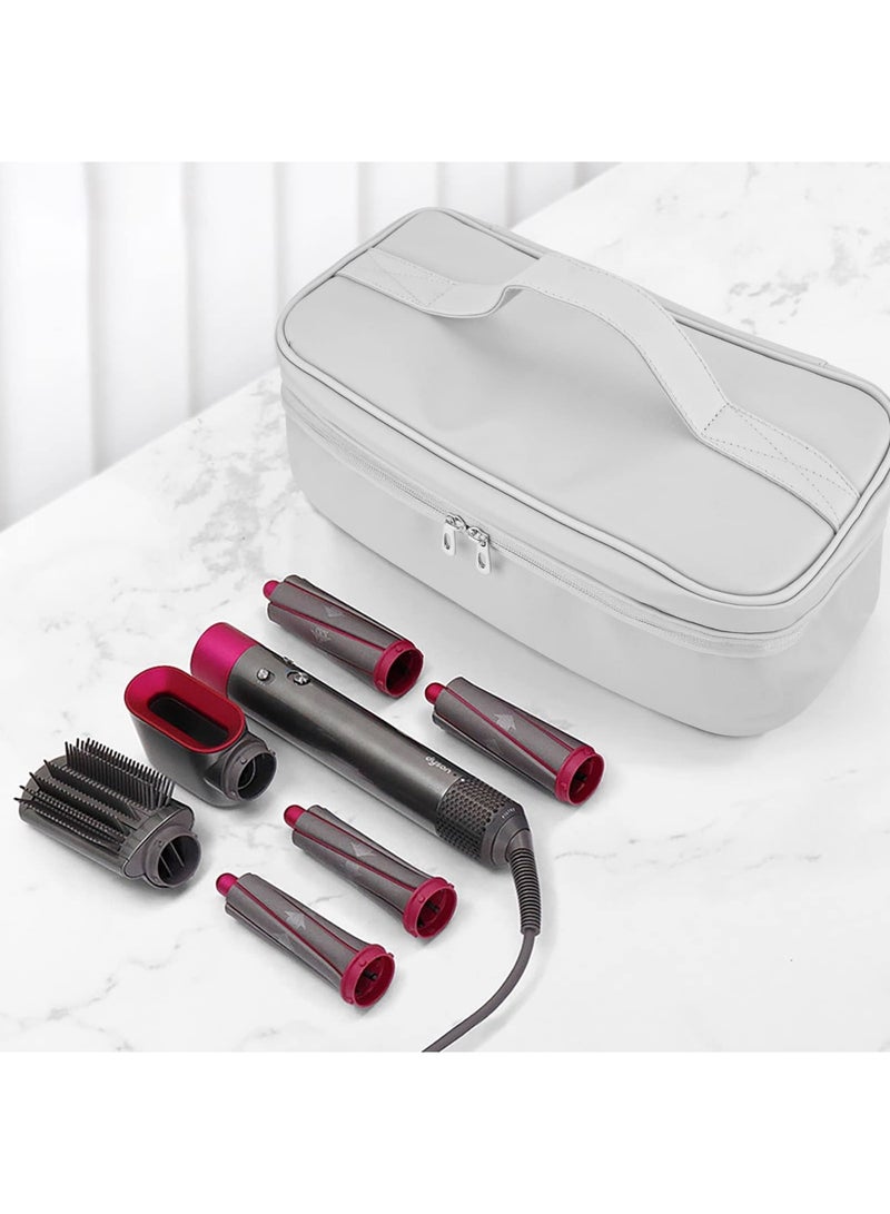 SYOSI Travel Case for Dyson Supersonic Hair Dryer or Airwrap Styler - Waterproof PU Material, Compact Organizer with Mesh Pockets and PVC Zippered Pockets - Easy to Carry with Top Handle and Hanging Hook - Image 2