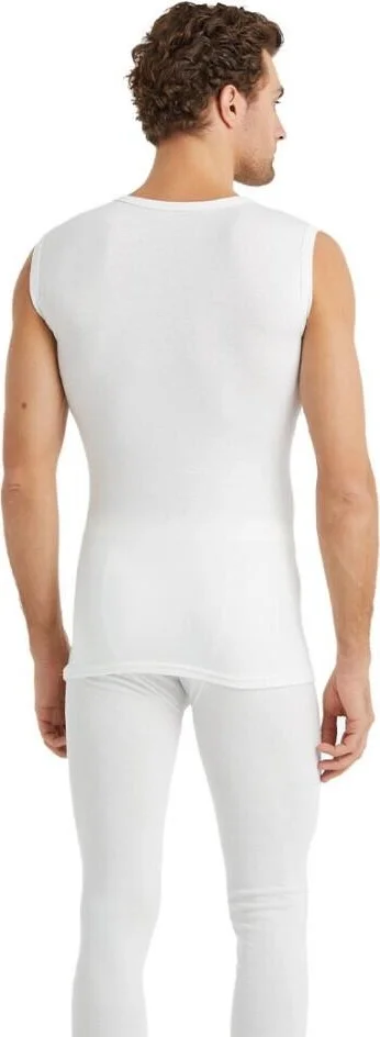 Blackspade V Neck Thermal Undershirt Unisex Underwear White C3T4N2O9