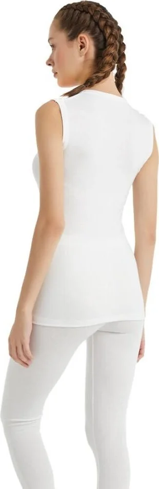 Blackspade V Neck Thermal Undershirt Unisex Underwear White C3T4N2O9