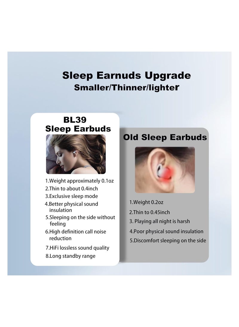 Generic - Wireless Sleep Earbuds for Side Sleepers - Invisible Bluetooth Headphones with Active Noise Cancelling, Compact Design for Comfortable Sleep, Ideal for Restful Nights. - Image 1