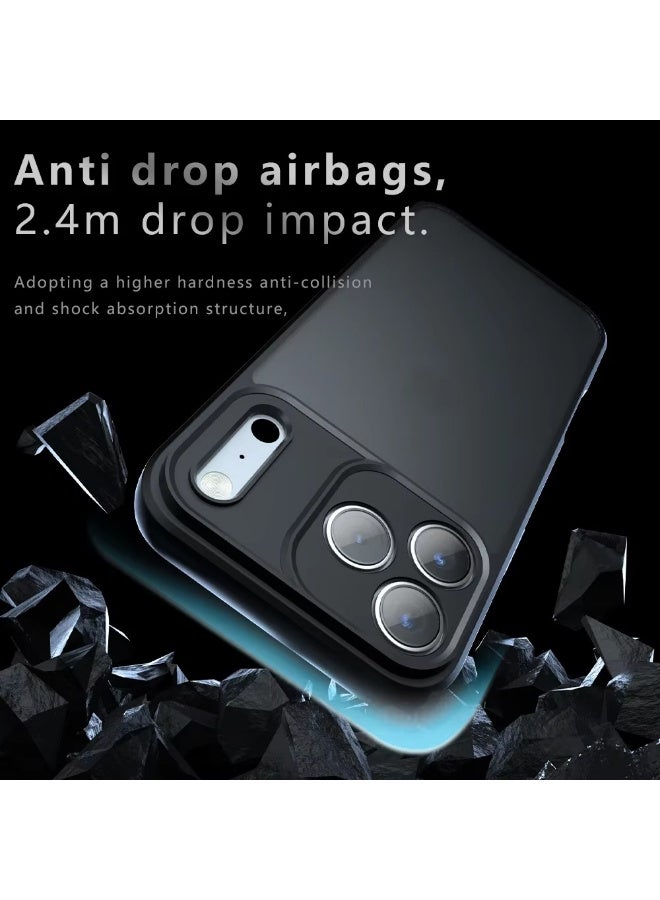 X-level Case for 17 Pro Max, Frosted Translucent Back Protective Slim Phone Cover, Anti-Fingerprints, Anti-Fall Drop Protection, Shockproof Case for 17 Pro Max (Black) - Image 3