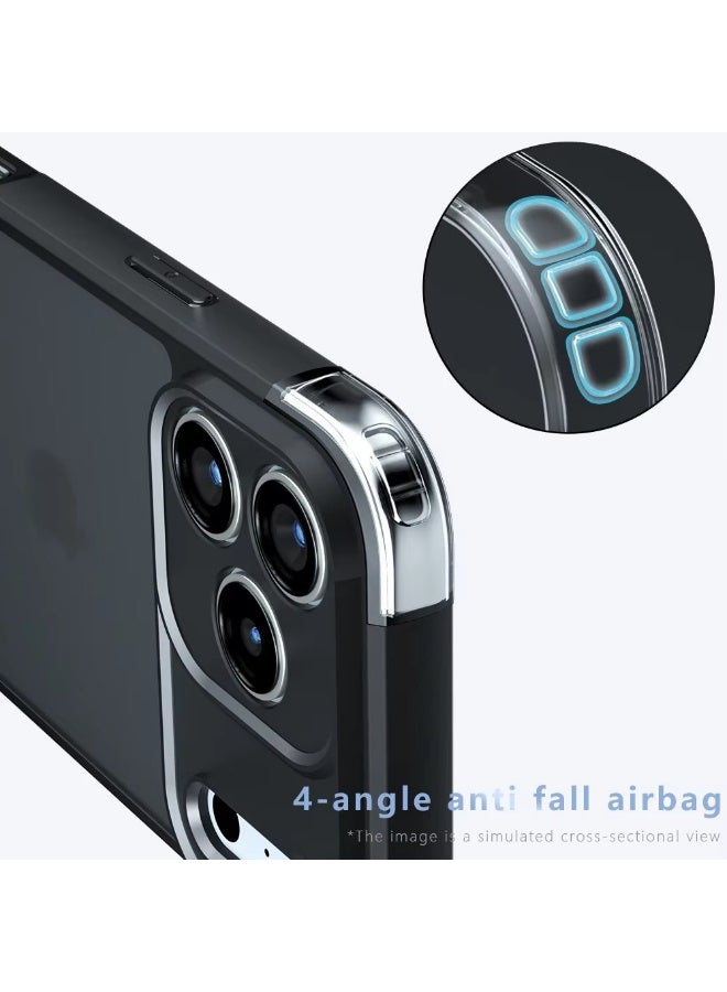 X-level Case for 17 Pro Max, Frosted Translucent Back Protective Slim Phone Cover, Anti-Fingerprints, Anti-Fall Drop Protection, Shockproof Case for 17 Pro Max (Black) - Image 4