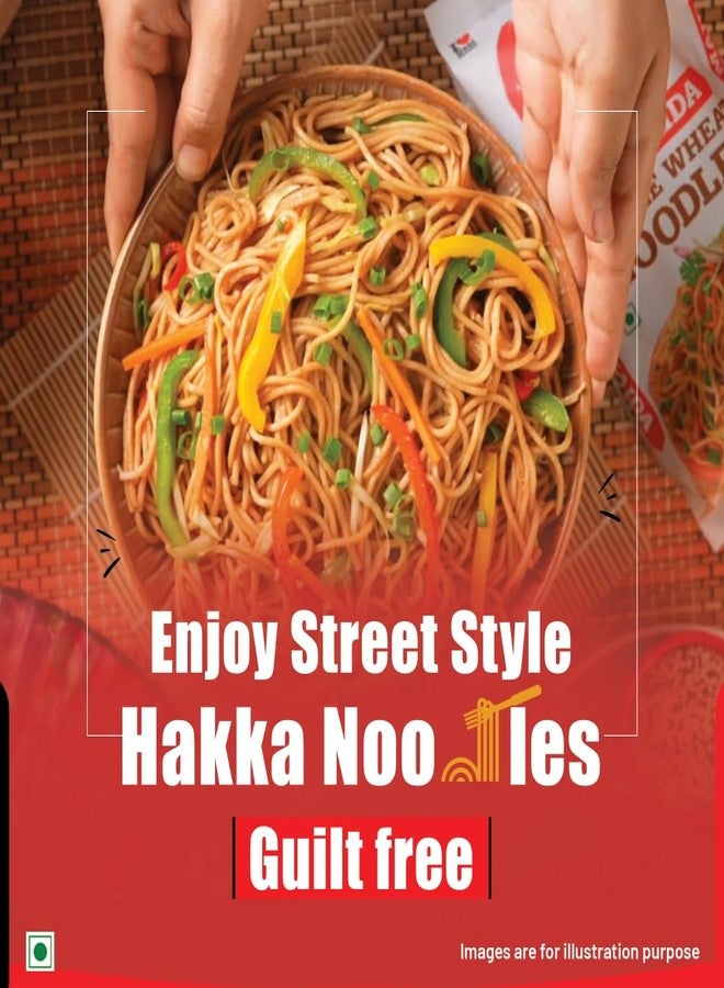 Ching's Ching’s Secret Whole Wheat Noodles 280g, No Maida, Air Dried/Not Fried, No Palm Oil, No MSG, High Fiber Atta Noodles (Serves 4) - Image 5