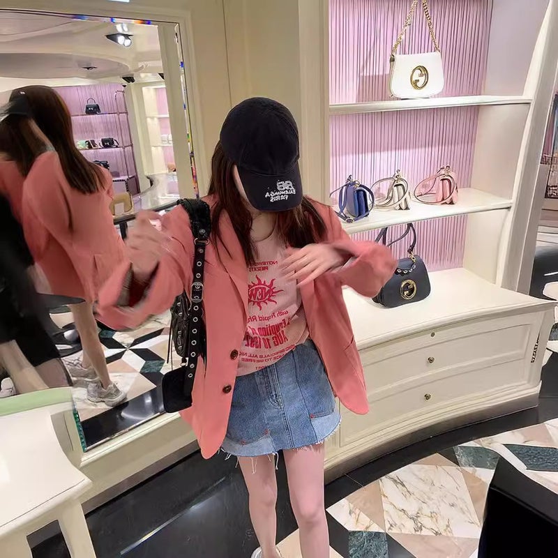 [Spot] Real Chapter/4.20 10:00 sea salt strawberry roll my holiday lazy vest tee - Image 4