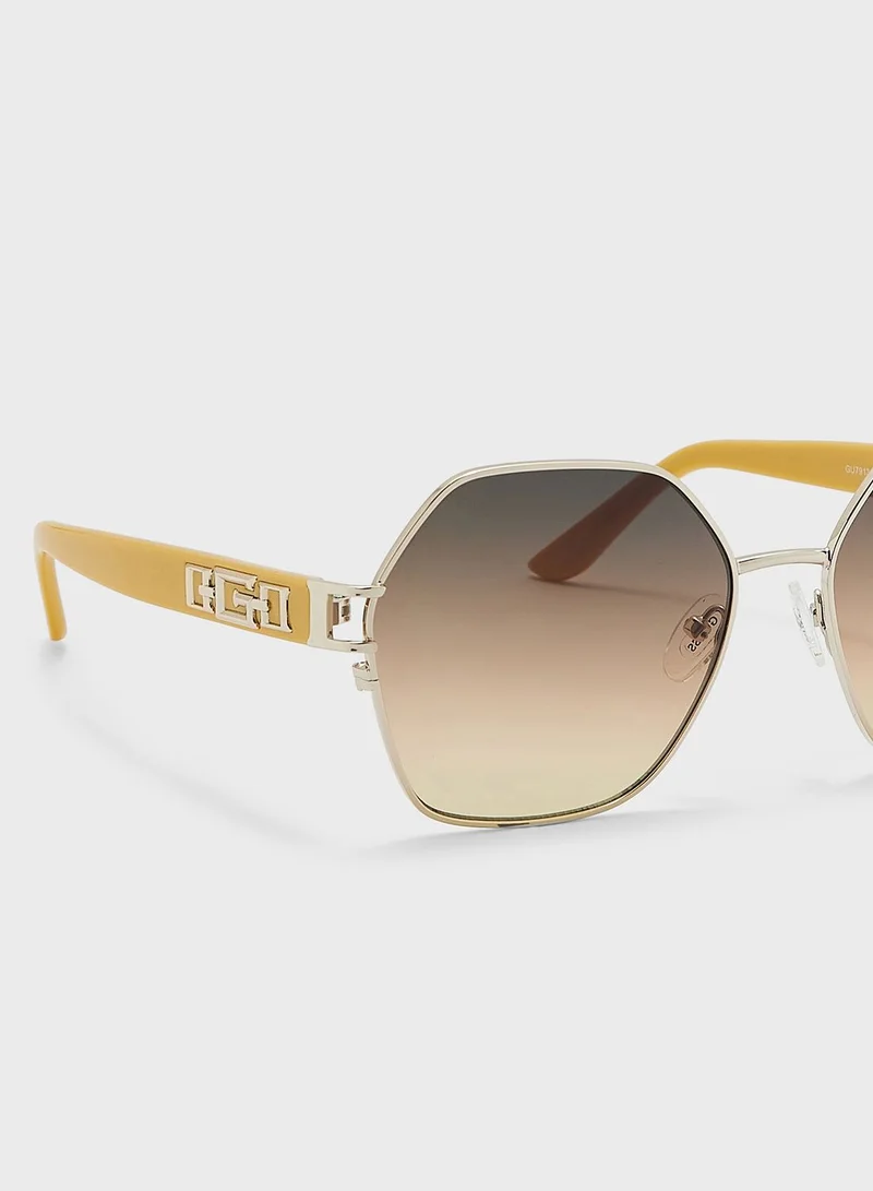 GUESS Oversized Shape Sunglasses