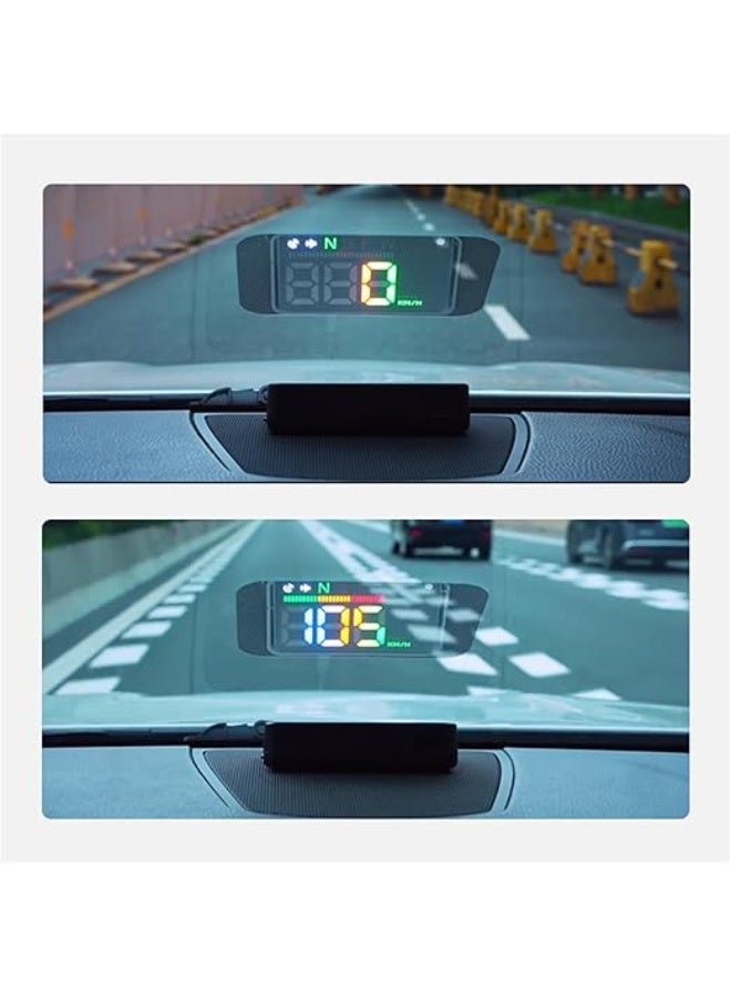 Arabest Heads up Display for Cars,HUD,Head up Display for Car,Car Speedometer Display,Automatic Brightness Adjustment,Speeding Alert,USB Cable Plug & Play - Image 2