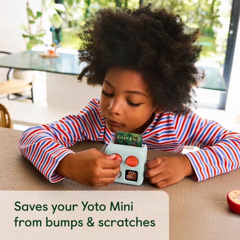 YOTO جاكيت مغامرة يوتو ميني في حساء الضفدع (أخضر) مع حبل معصم متطابق - ملحق لجهاز الصوت المصغر للأطفال، غلاف سيليكون مضاد للانزلاق، غلاف واقي مناسب - Image 3