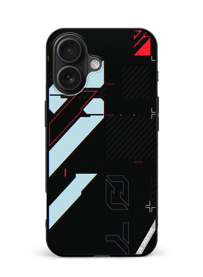 VR CREATIVE Protective Case Cover For Apple iPhone 16 Hoang Logo Design Multicolour