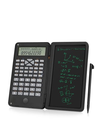 Foldable Portable Scientific Calculator with 10-Digit LCD Display and Erasable Writing Board - Ideal for Students, Teachers, and Professionals in High School and Office Settings - Black - pzsku/Z4644B3F63F11FD1B3C38Z/45/_/1723082906/93ae17c4-5d60-48fe-8c2a-48ddd42af229