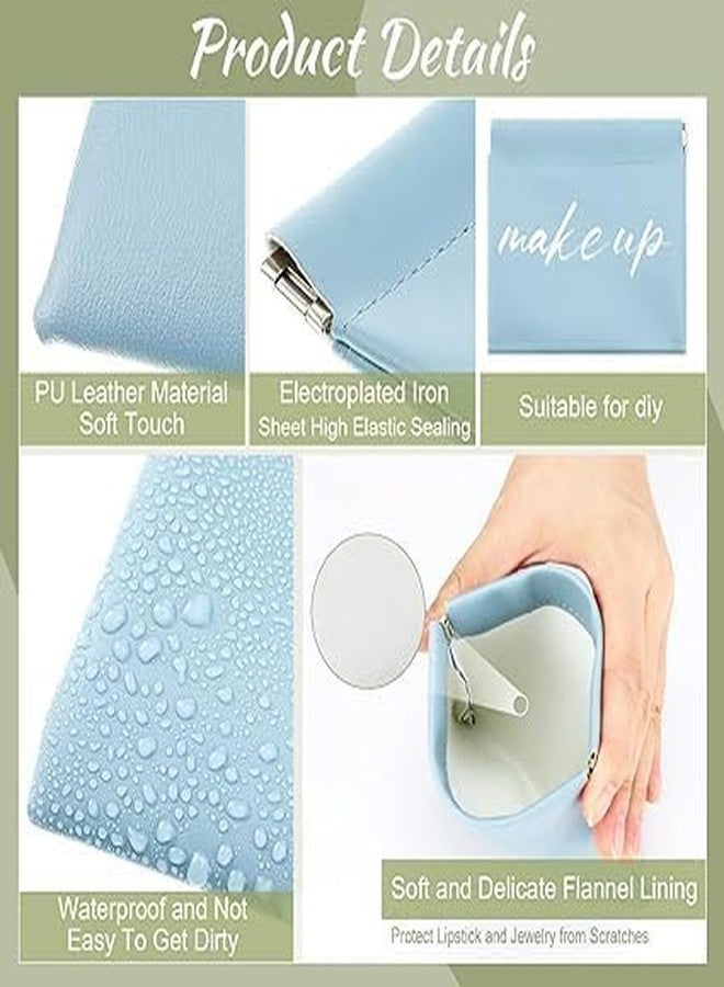 LESIGE Cosmetic Bag Pocket Cosmetic Bag for Women Girls Self Closing Makeup Pouch Cute Mini Makeup Bag Waterproof Portable Small Makeup Bag for Purse Travel Storage Bag (Multicolor)(Pack of 2) - Image 4