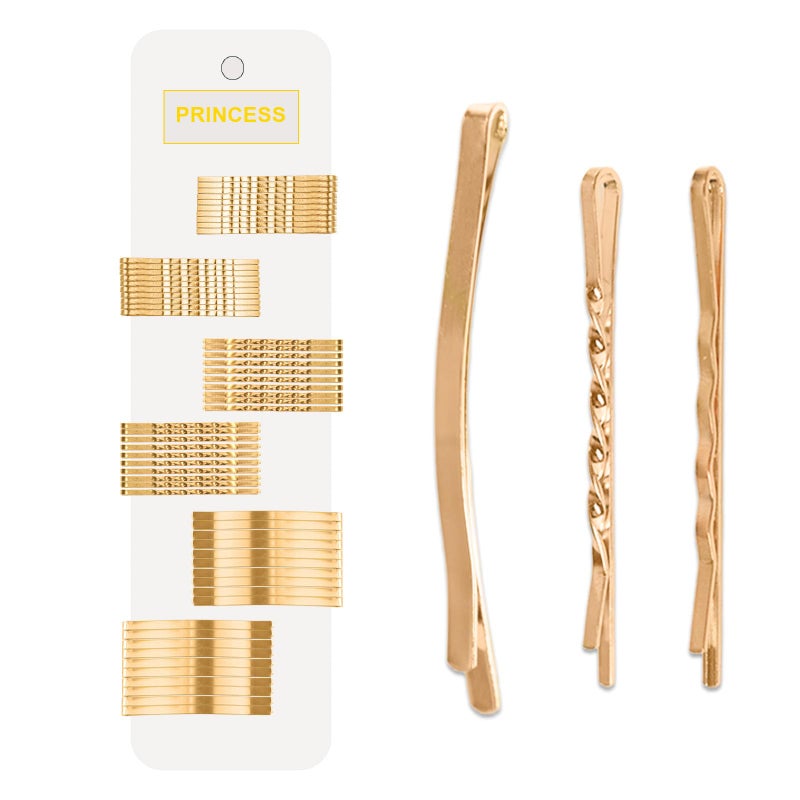 GIYAWA 60PCS Bobby Pins Set â€“ 3 Styles Each 20PCS Metal Hair Clips for Women 2.17-2.56 Inch Comfortable Secure Hair Accessories for Long Thick Hair â€“ Gold - Image 1