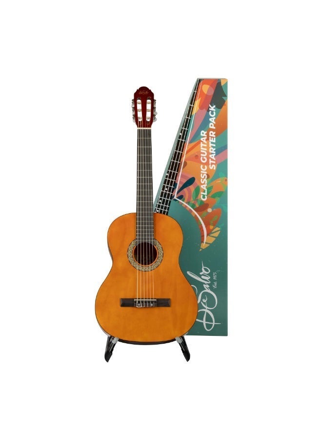 De Salvo Classical Guitar Kit CG44NTKIT – Full Size 4/4 Nylon String with Accessories - Image 2