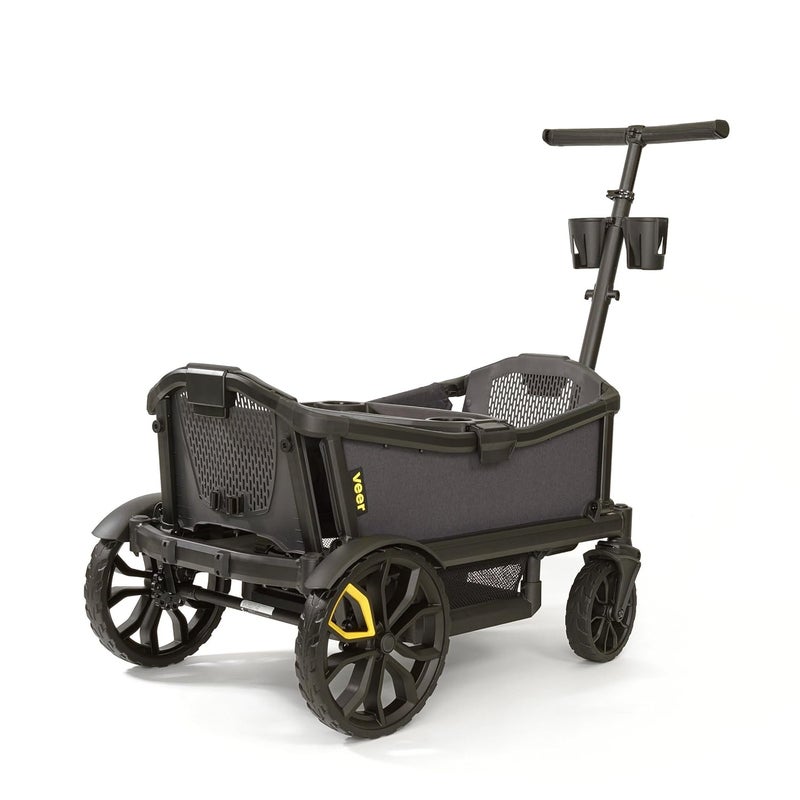 Veer AllTerrain Cruiser  Premium OffRoad Wagon Stroller for Babies Toddlers and Kids  PushPullPushAlong Steering for Uneven Terrain  JPMA Certified  Lightweight and Collapsible  2 Seats - Image 1