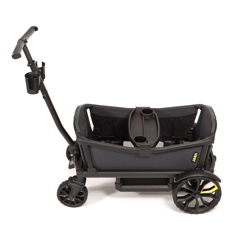 Veer AllTerrain Cruiser  Premium OffRoad Wagon Stroller for Babies Toddlers and Kids  PushPullPushAlong Steering for Uneven Terrain  JPMA Certified  Lightweight and Collapsible  2 Seats - Image 4