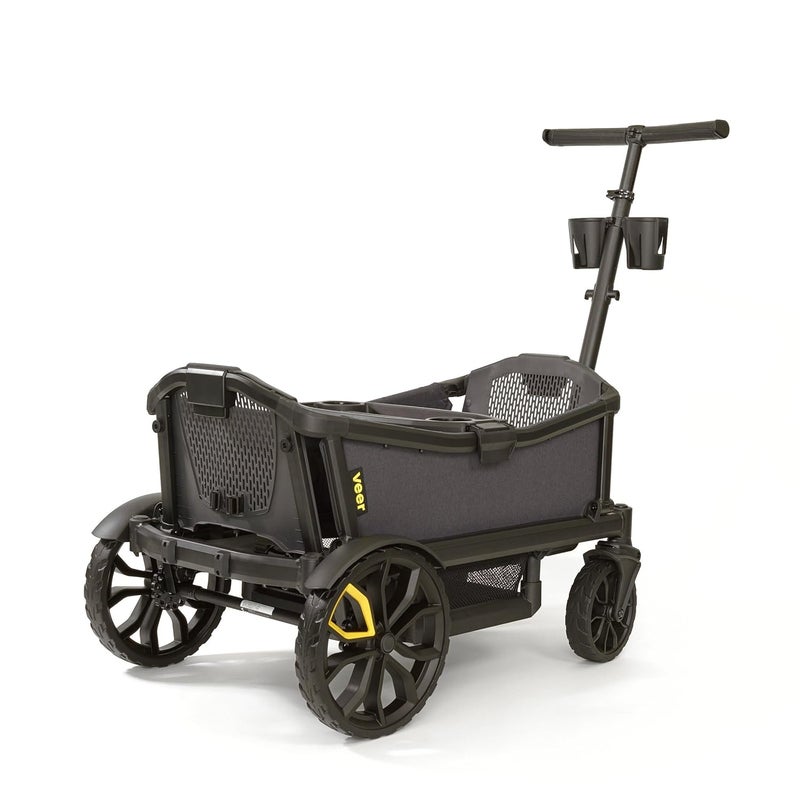 Veer AllTerrain Cruiser  Premium OffRoad Wagon Stroller for Babies Toddlers and Kids  PushPullPushAlong Steering for Uneven Terrain  JPMA Certified  Lightweight and Collapsible  2 Seats - Image 2