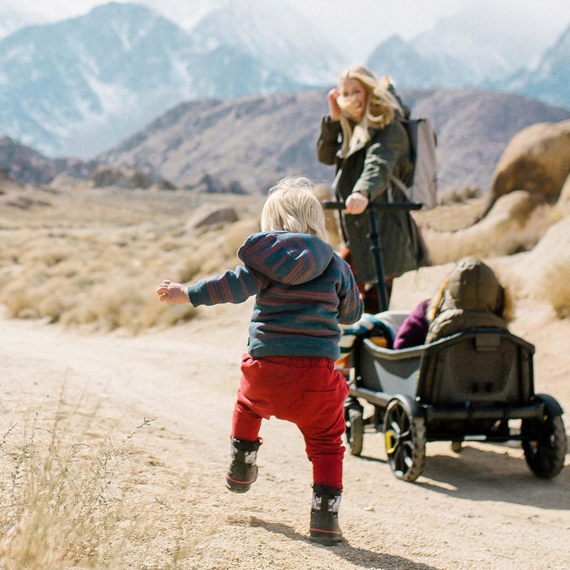 Veer AllTerrain Cruiser  Premium OffRoad Wagon Stroller for Babies Toddlers and Kids  PushPullPushAlong Steering for Uneven Terrain  JPMA Certified  Lightweight and Collapsible  2 Seats - Image 3