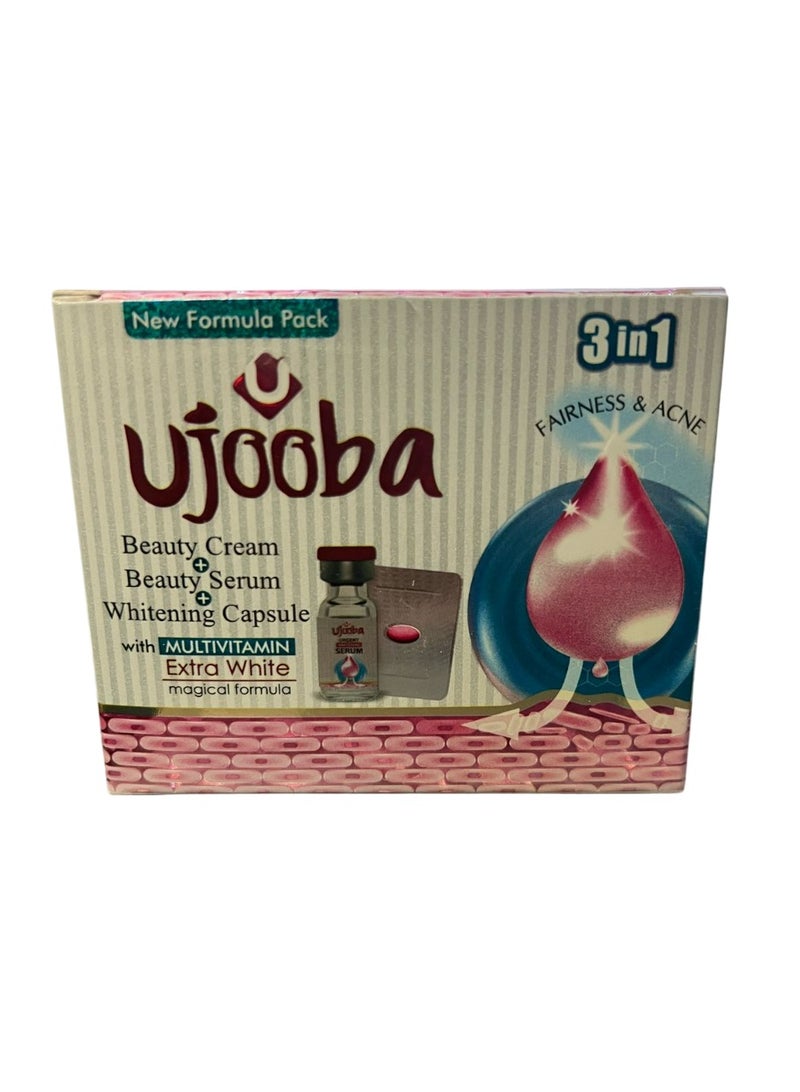 Ujooba Extra White Magical Formula Fairness & Acne 3 in 1 Beauty Cream & Serum And Whtening - Image 2