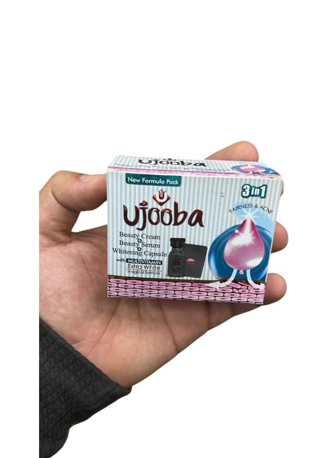 Ujooba Extra White Magical Formula Fairness & Acne 3 in 1 Beauty Cream & Serum And Whtening - Image 1