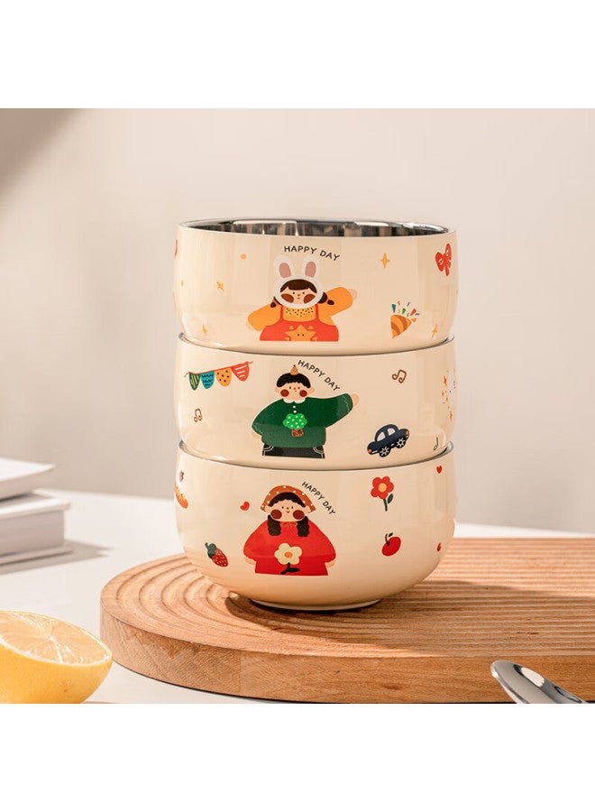Treejack 316l Stainless Steel Cartoon Rice Bowl For Children, Kindergarten And Home Use, Baby Yogurt Fruit Bowl, Complementary Food Bowl, Noodle Soup Bowl - Image 4