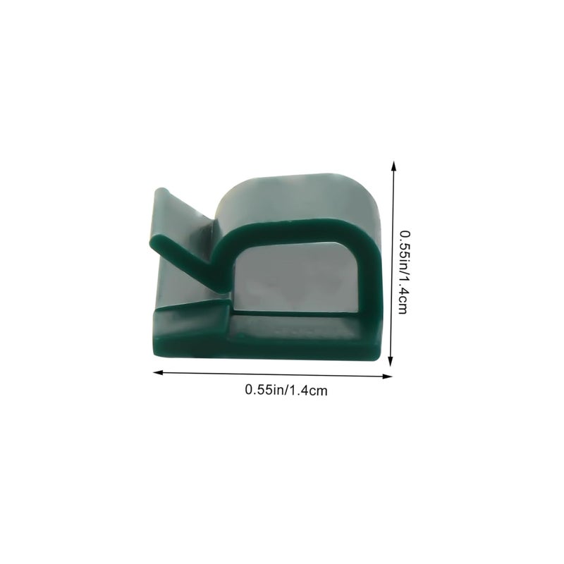 100Pcs Black Self Adhesive Cable Management Clips for Organizing Wires and Cords Office Home Use - Image 3