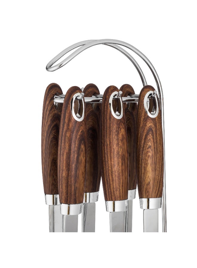 اباريك الصفا طقم ملاعق غرف للسفرة فضي عدد 7 قطع - Image 4