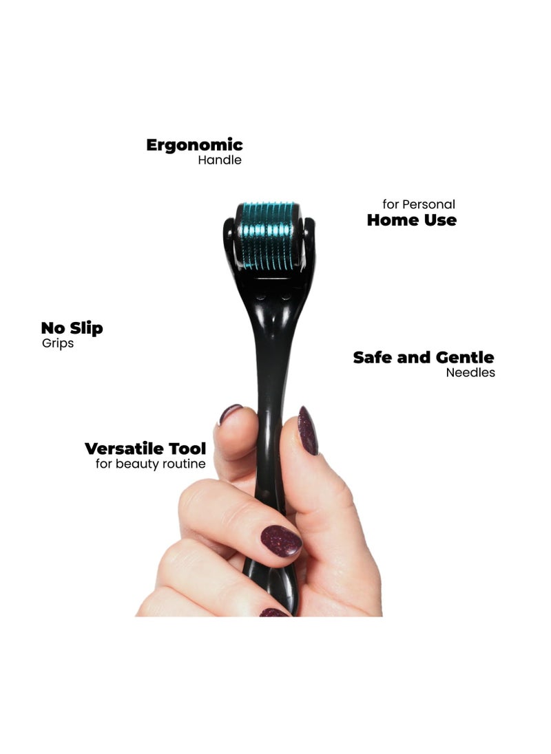 roselynboutique ROSELYNBOUTIQUE Derma Roller for Hair Beard Facial Skin Face Body Scalp 540 Titanium Microneedle for Men Women 0.25mm Cosmetic Beauty Instrument  - Image 3