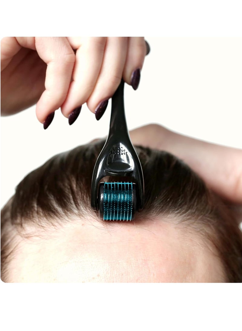 roselynboutique ROSELYNBOUTIQUE Derma Roller for Hair Beard Facial Skin Face Body Scalp 540 Titanium Microneedle for Men Women 0.25mm Cosmetic Beauty Instrument  - Image 4
