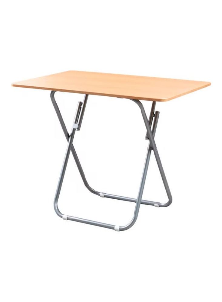 Dream Zone Portable Folding Side Table Oak Brown 70x50x80cm - Image 1