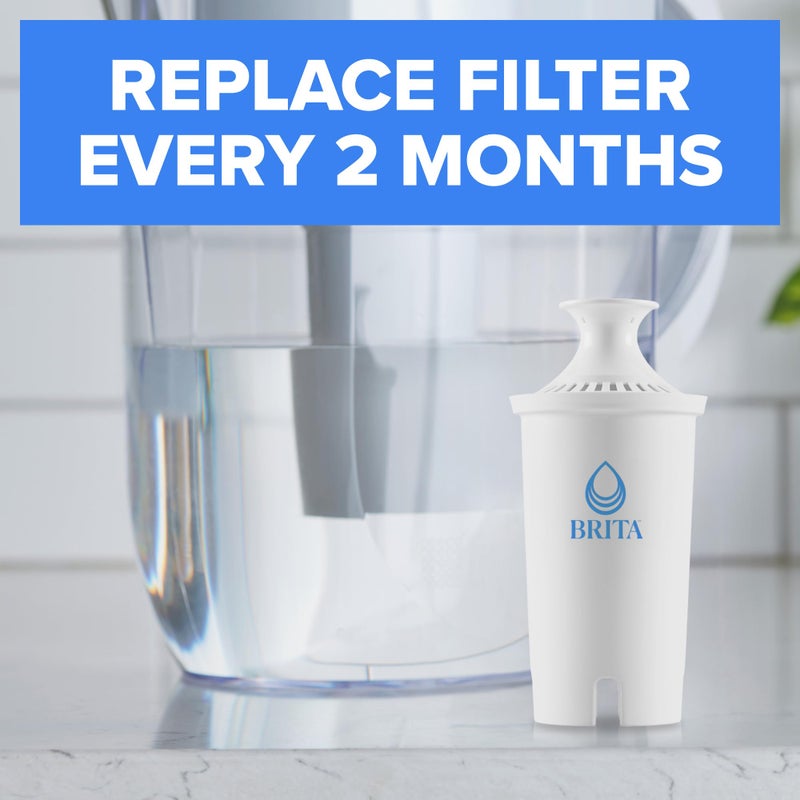 Brita Standard Water Filter for Pitchers and Dispensers, BPA-Free, Replaces 1,800 Plastic Water Bottles a Year, Lasts Two Months or 40 Gallons, Includes 8 Filters - Image 3