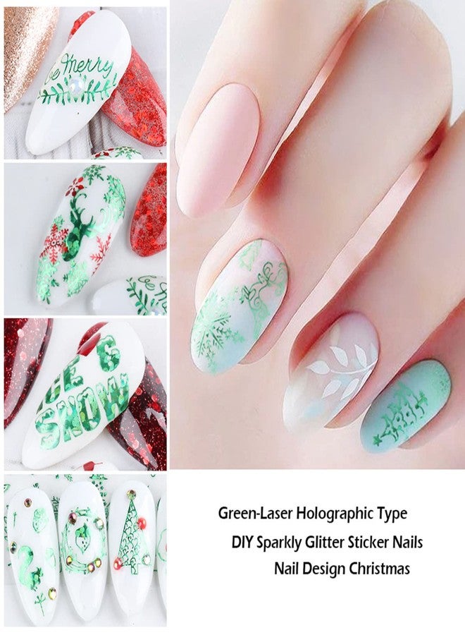 Vezocim Winter Nail Art Stickers, 3D Christmas Nail Self-Adhesive Sticker Design, Xmas Tree Snowflake Snowmen Elk Santa Claus Nail Art Decals Supplies, Women Girls Manicure Holiday Transfer Decal Decoration - Image 2