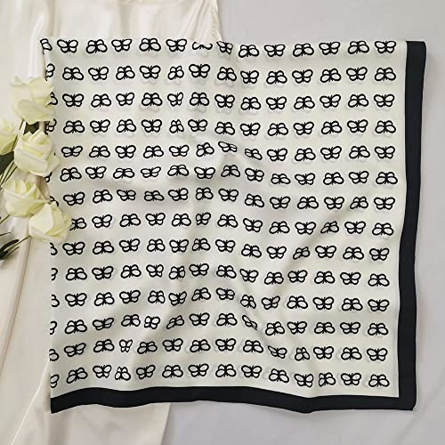 Julunar Silk Like Head Scarf for Women - Satin Large Hair Scarves - 35" Square Silk Hair Wrap for Sleeping with Gift Packed - Image 2