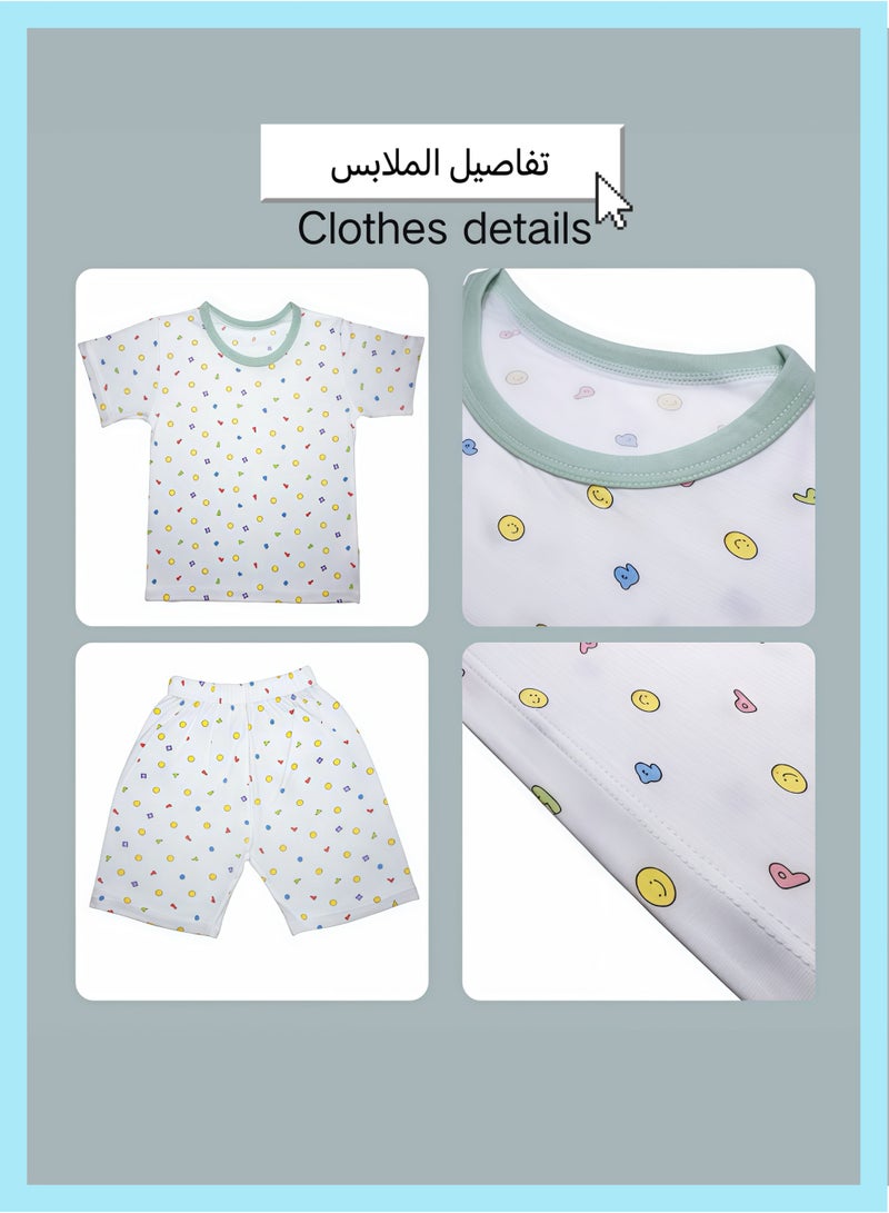 Boys' sleepwear - short sleeved shorts, thin summer air conditioning home clothes, boy's underwear set  - Image 2
