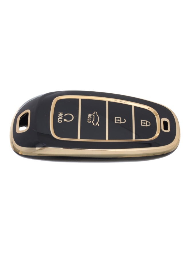 Premium TPU Quality Silicone Key Car Cover for Hyundai Tucson – Durable, Flexible, and Scratch-Resistant Protection for Your Car Keys – Custom Fit Design for a Sleek Look – Compatible with Hyundai Tucson Models - Black Gold - pzsku/Z46456630FA0A7456D784Z/45/1741182464/fbd58d20-8a97-4c38-b557-753357254b56