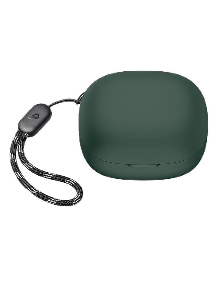 Silicone Cover Case Compatible with Anker Soundcore R50i, Anker Soundcore P20i Portable Protective Case Cover With Keychain (Green)  - Image 3