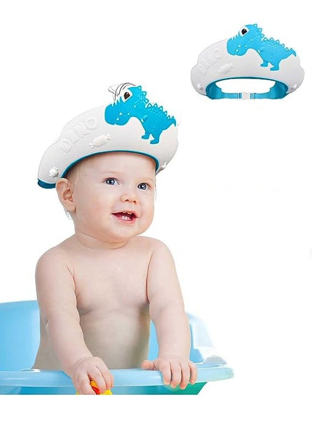 Ant - Baby Shower Cap, Lovely Dinosaur Shape Baby Bath Shampoo Visor Cap Hair Washing Shield, Adjustable Silicone Bath Hat for Kids - Image 1