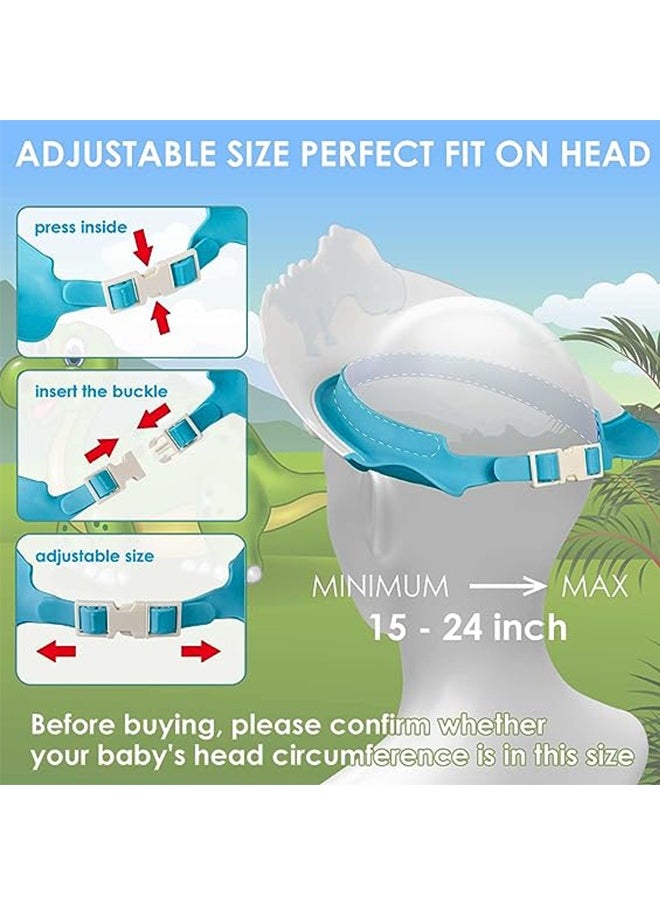 Ant - Baby Shower Cap, Lovely Dinosaur Shape Baby Bath Shampoo Visor Cap Hair Washing Shield, Adjustable Silicone Bath Hat for Kids - Image 1