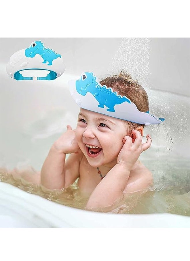 Ant - Baby Shower Cap, Lovely Dinosaur Shape Baby Bath Shampoo Visor Cap Hair Washing Shield, Adjustable Silicone Bath Hat for Kids - Image 1
