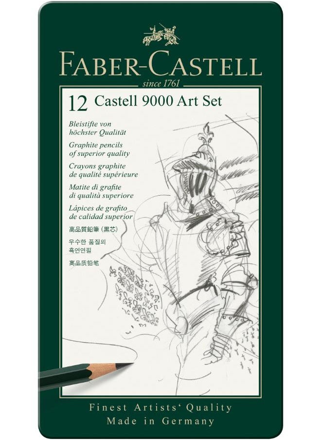 FABER-CASTELL Graphite pencil CASTELL 9000 Art set of 12 