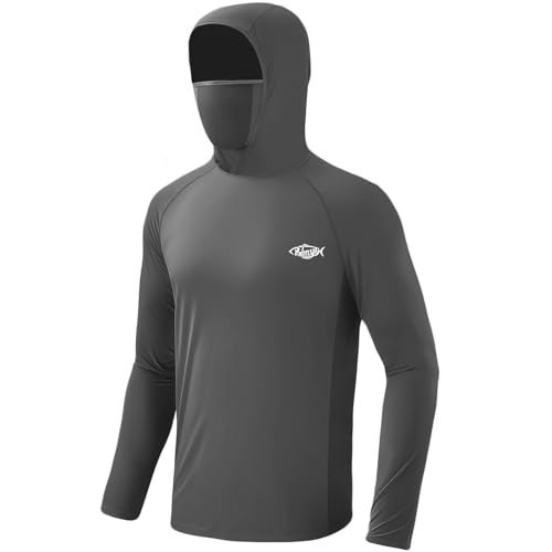 Palmyth Fishing Hoodie for Men Long Sleeve Sun Protection UV UPF 50+ Shirts（Charcoal/Bigfoot Fishing，M） - Image 2