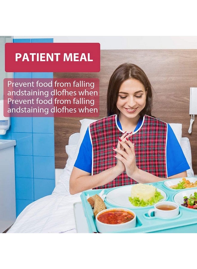 HASTHIP® Adult Bibs,Adult The Eldly Bib Adult Washable Dining Bibs for Elderly Red - Image 4