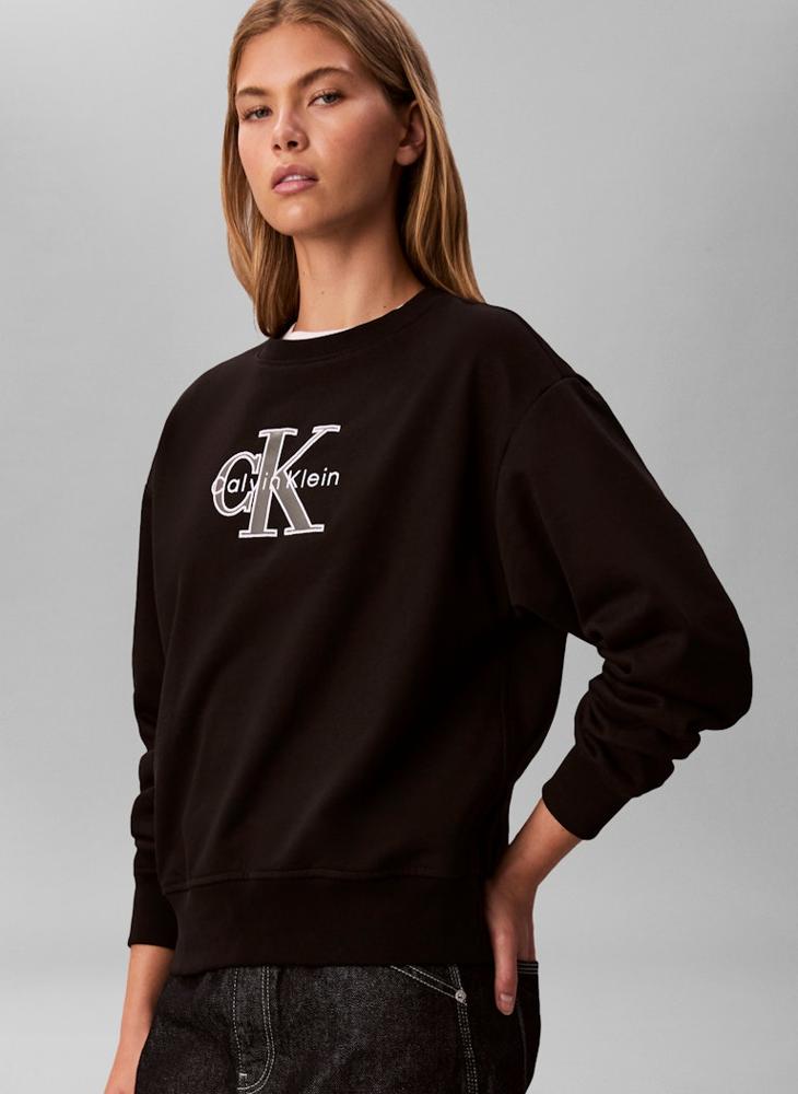 Calvin Klein Jeans Graphic Pullover Sweatshirts - Image 1