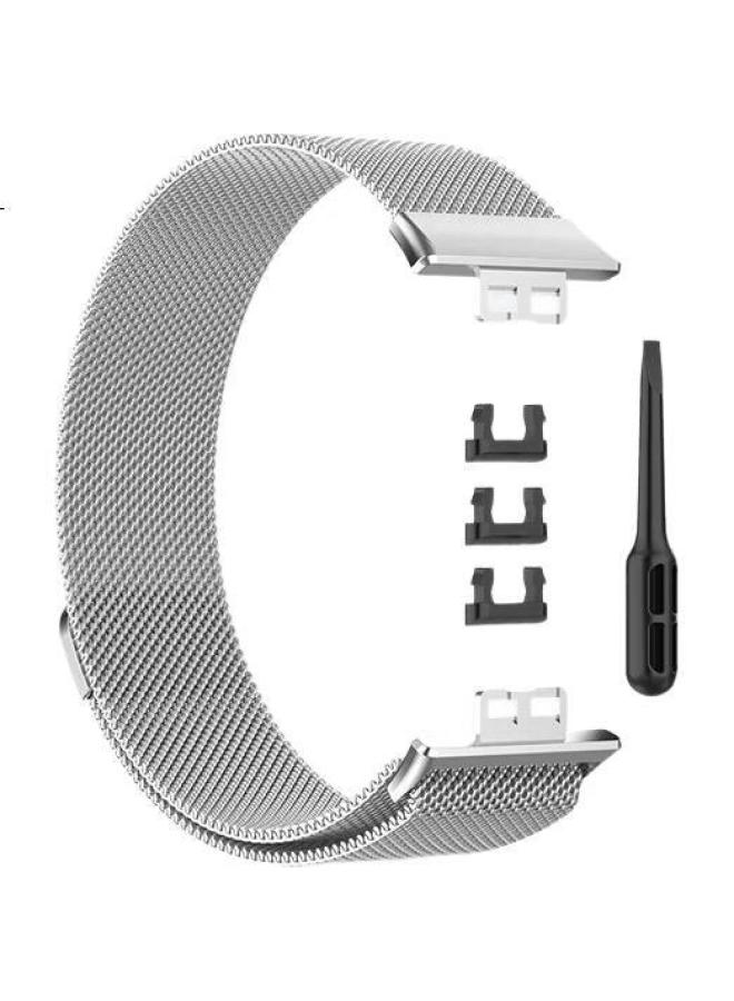 watchbond Watchband For Huawei Watch Fit2 Milanese Magnetic Wristband Smart Sports Huawei Bracelet Fit2 Fashion Men And Women Stainless Steel Watch Chain Accessories - Image 2