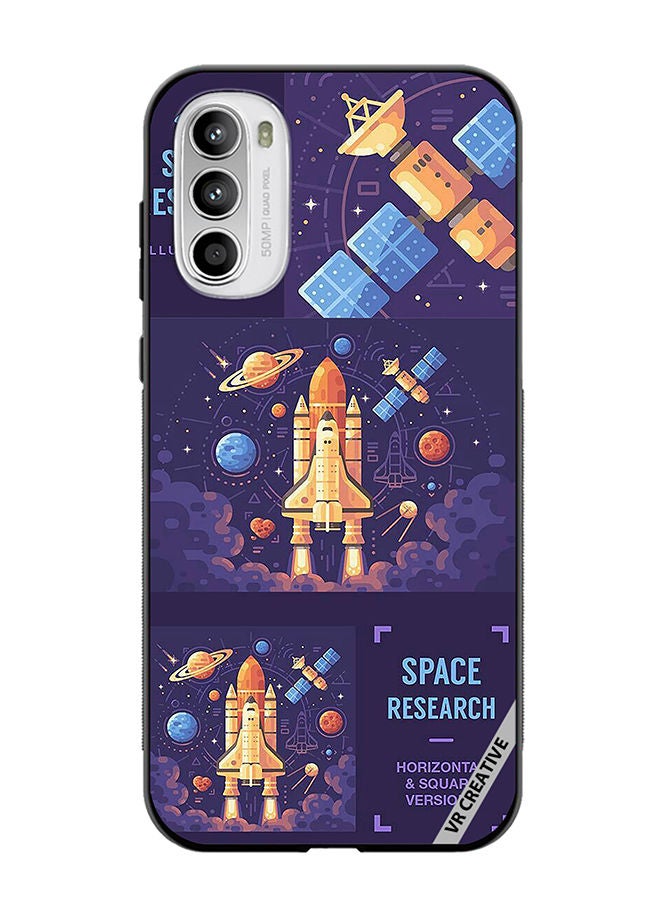 VR CREATIVE Protective Case Cover For Motorola Moto G82 Space Research Design Multicolour - Image 1