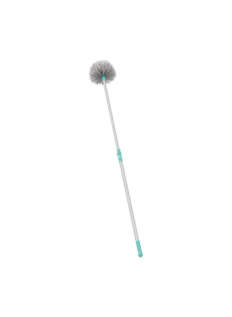 VINCENZO Vincenzo Long Stainless Steel Rod and Extendable Cobweb Cleaner Stick Handle Brush Use in Fan Ceiling and Roof Cleaning Multicolor 1 