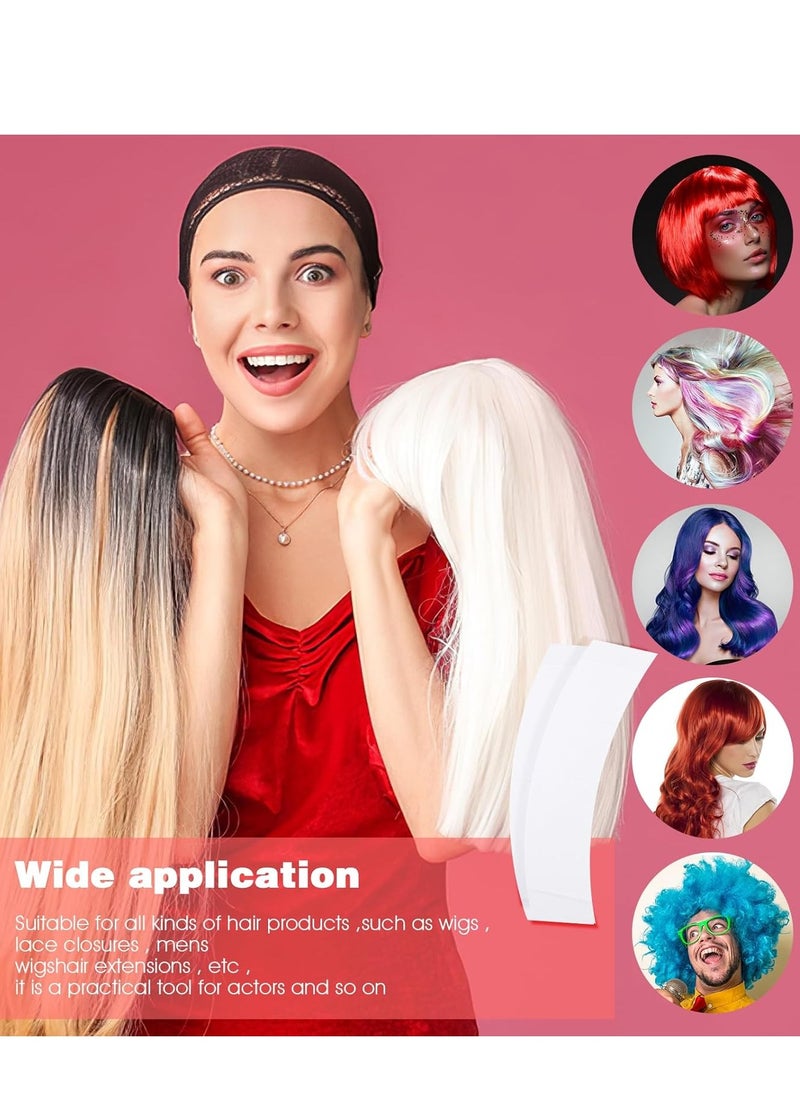 Prasacco Prasacco 50 PCS Wig Tapes for Lace Wigs, Lace Front Wig Tape Invisible Waterproof Double Side Tape for Wigs Lace Front Wig Tape Strips Wig Lace Tape for Wigs Toupees Hairpiece and Hair Extension  - Image 5
