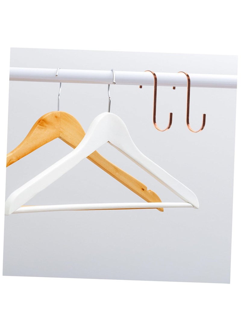 ORTUK 12pcs Heavy Duty Hanging S Hooks, Strong Metal Indoor Outdoor S Shaped Hooks for Hanging Pan, Pots, Garden Plants, Bags, Towel, Cups, Jeans, Workshop Kitchen Utensils, Bathroom Window 3.8cm Mouth Size  - Image 3