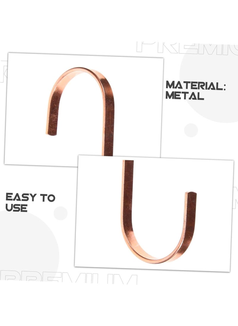 ORTUK 12pcs Heavy Duty Hanging S Hooks, Strong Metal Indoor Outdoor S Shaped Hooks for Hanging Pan, Pots, Garden Plants, Bags, Towel, Cups, Jeans, Workshop Kitchen Utensils, Bathroom Window 3.8cm Mouth Size  - Image 4