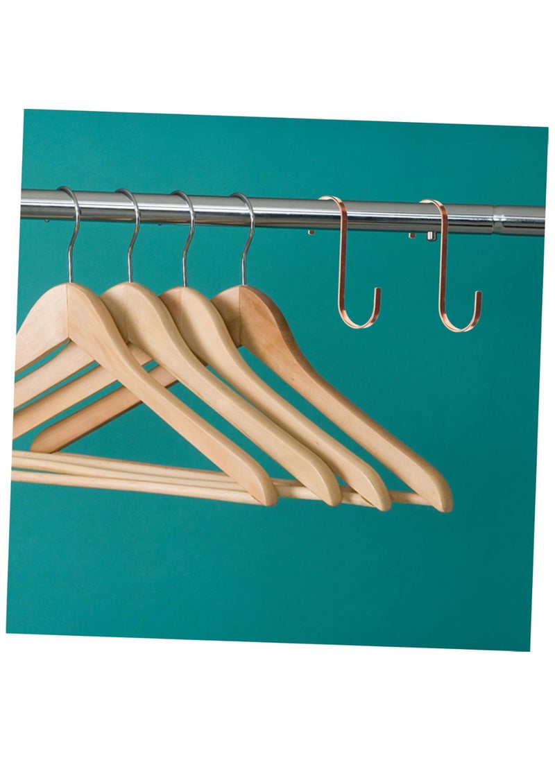 ORTUK 12pcs Heavy Duty Hanging S Hooks, Strong Metal Indoor Outdoor S Shaped Hooks for Hanging Pan, Pots, Garden Plants, Bags, Towel, Cups, Jeans, Workshop Kitchen Utensils, Bathroom Window 3.8cm Mouth Size  - Image 5