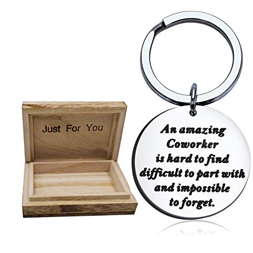 SANNYRA Coworker Leaving Gifts for Colleague Friends Boss Goodbye Farewell Gifts Going Away Thank You Keychain for Coworkers Office Gifts - Image 1